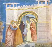 GIOTTO di Bondone Anna and Joachim Meet at the Golden Gate (mk08) oil painting